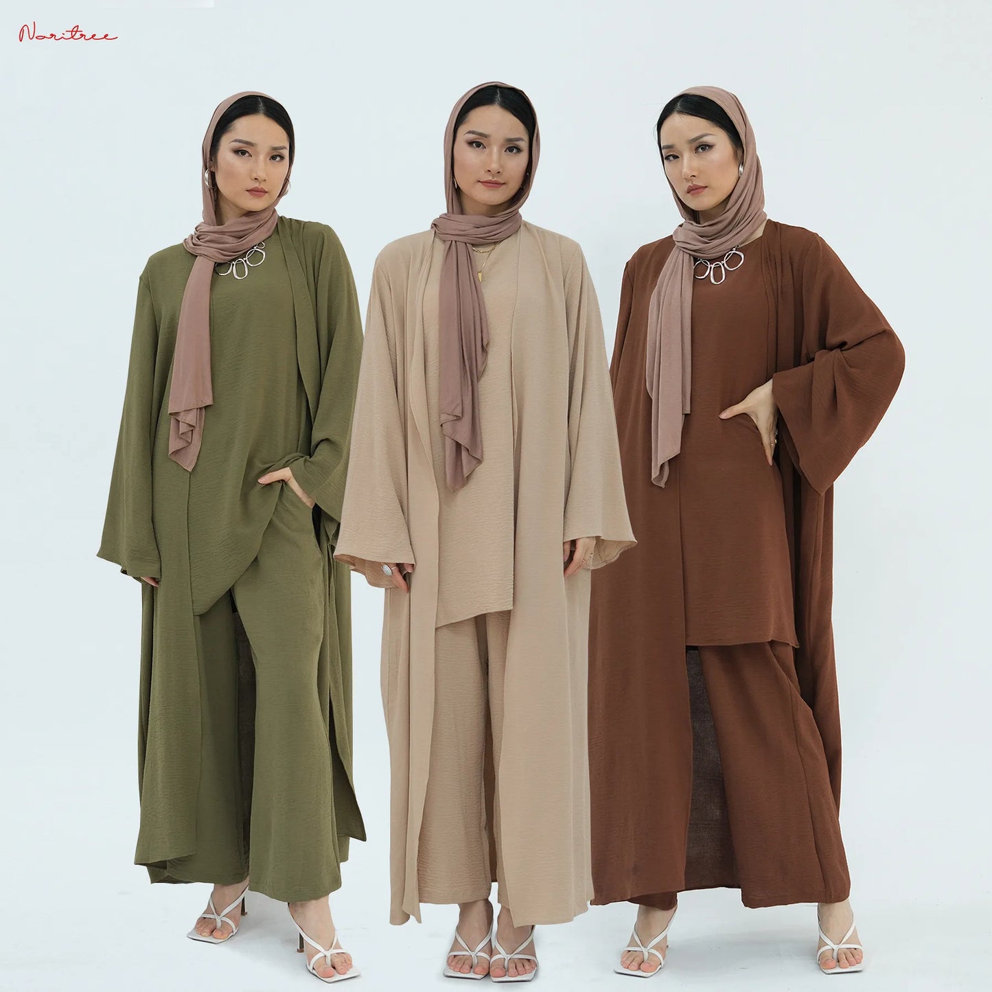 Dubai Abaya Set – Djellaba, Dress & Pants