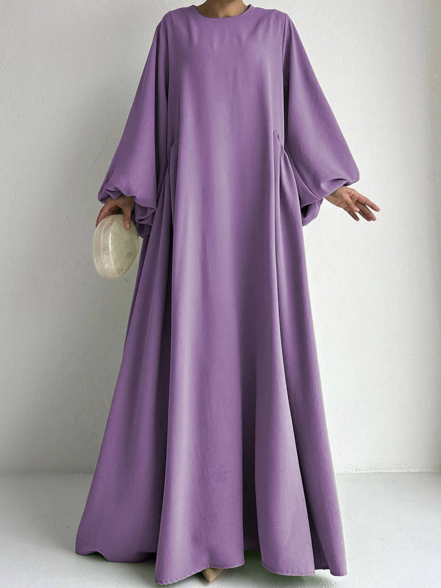 Elegant Bishop Sleeve Abaya Kaftan