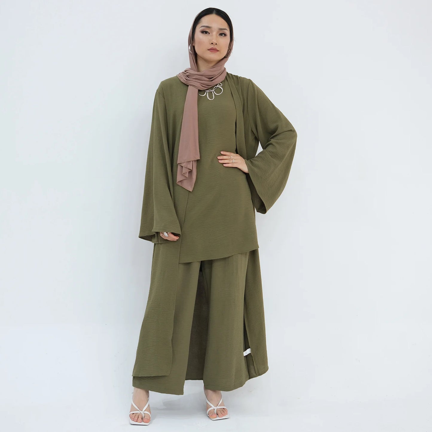 Dubai Abaya Set – Djellaba, Dress & Pants