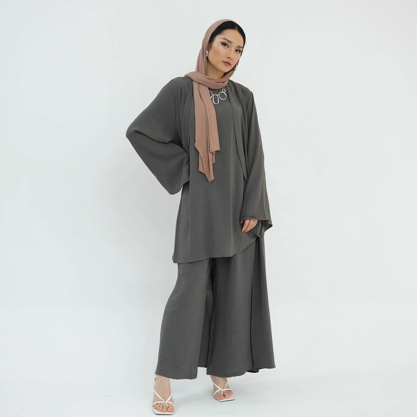 Dubai Abaya Set – Djellaba, Dress & Pants