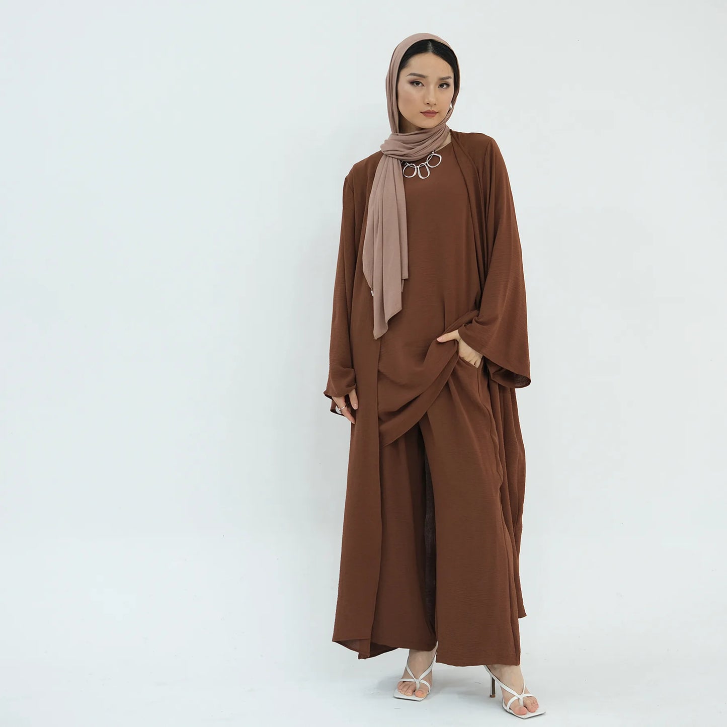 Dubai Abaya Set – Djellaba, Dress & Pants